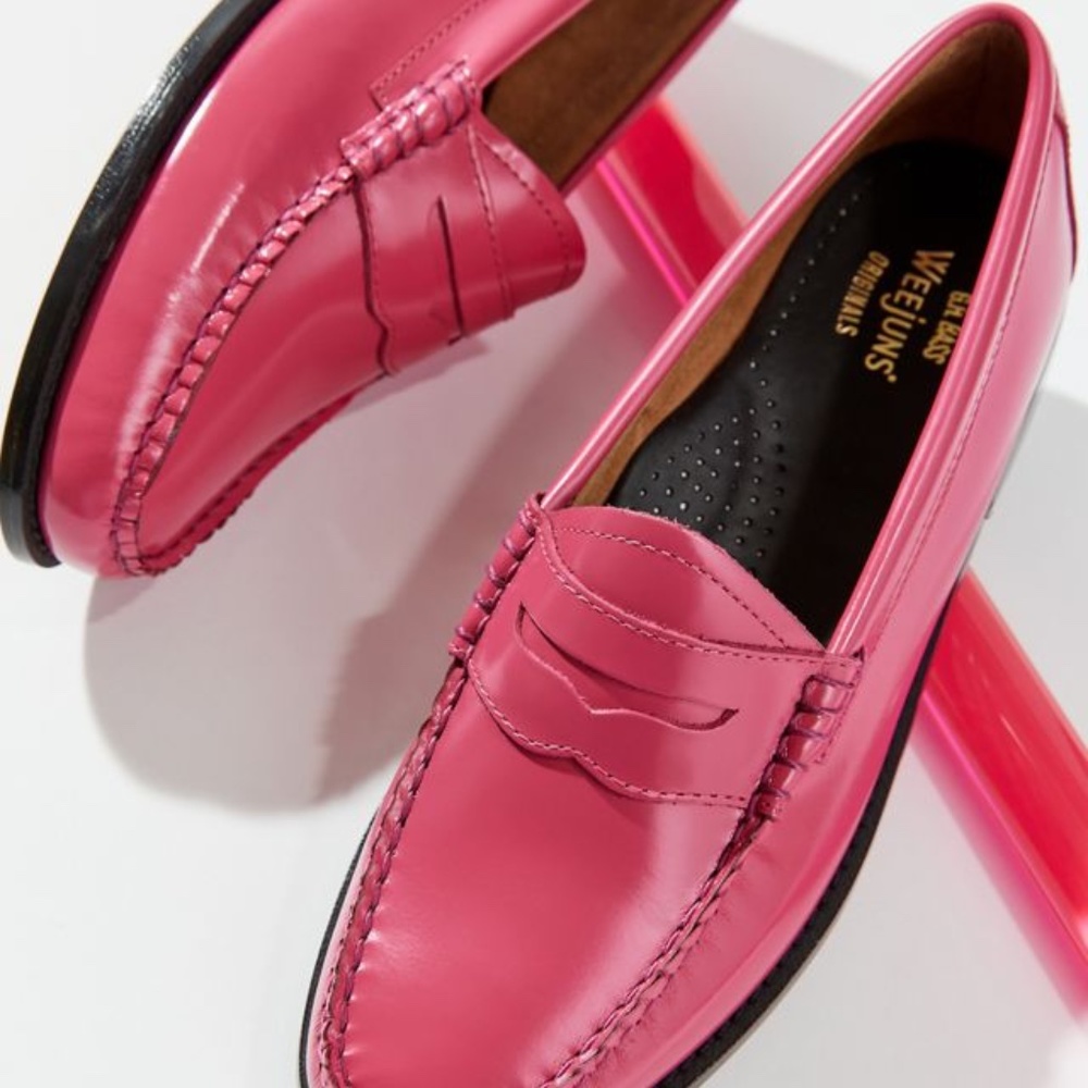 Pink Patent G.H. bass Weejuns Loafers